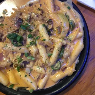 Spicy Carbonara Rice Cake