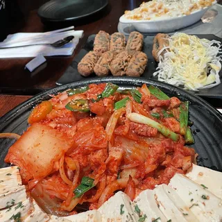 Spicy Pork with Kimchi and Tofu