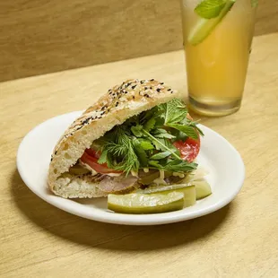beef tongue sandwich