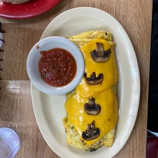 Azle Cafe "Build your own Omelet" veggie style