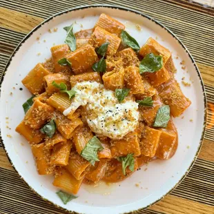 Spicy vodka rigatoni