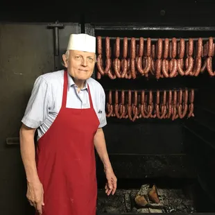 Bill showing us the smoker