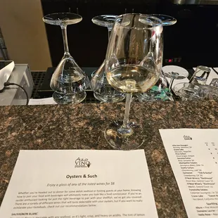 Wine Tasting with Shellfish dishes tonight