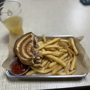 Ruben brisket sandwich