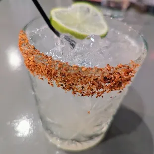 Azotea Margarita on the rocks. $10. Blanco tequila, house curacao, lime, agave.