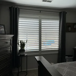 Custom wood shutter in Marana Arizona.