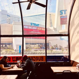 Right across from Strat hotel and casino