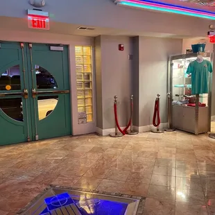 The lobby takes you back in time