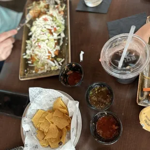 Free chips &amp; salsa $ Macho Burrito