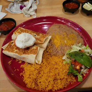Grilled chimichangas