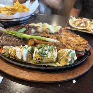 a plate of mexican food
