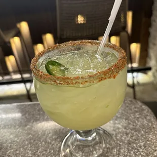 Jalapeño skinny margarita