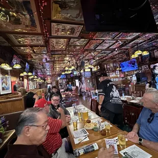Dining area. Every square inch has Elvis memorabilia