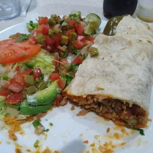 Carnitas burrito plus pico de Gallo for Pico bar