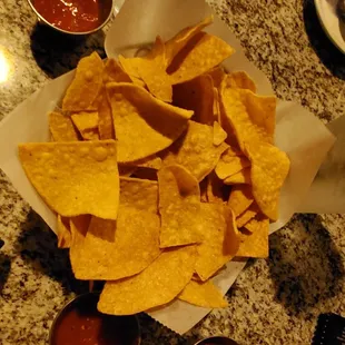 Nachos and salsa