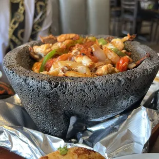 El Molcajete (very nice portion size &amp; delicious too!)