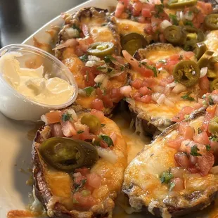 Mexican Skins (potato skin)