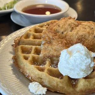 Chicken &amp; Waffles ( so good! Def would get it again)