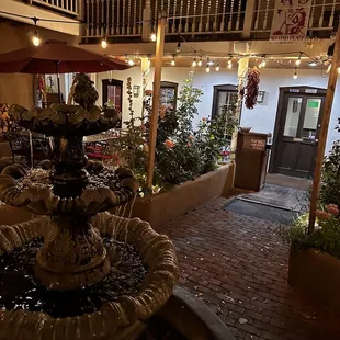 Court yard. Hostess station