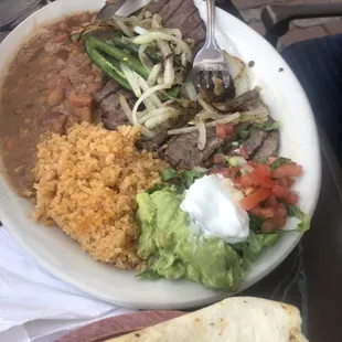 Carne Asada Plate