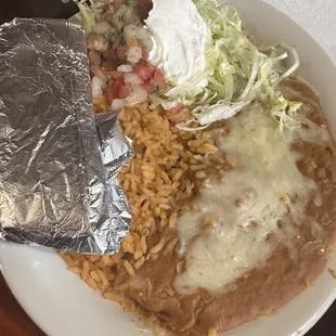 Steak fajitas accouterments