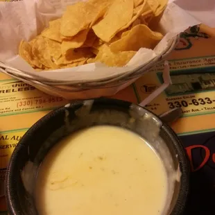 Cheese dip and chips...Ahhh finally, the best I have found in NE, Ohio.
