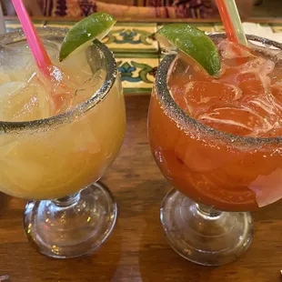 Peach and Strawberry Margarita