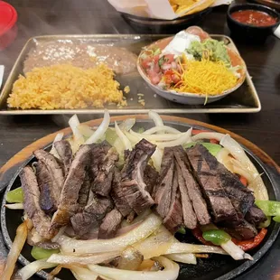 Steak fajitas