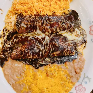 Enchiladas en mole