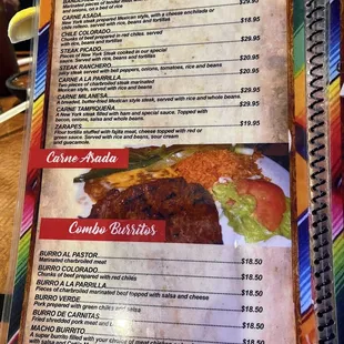 menu, burgers