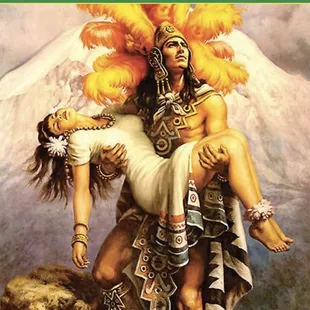 a woman carrying a man on her back