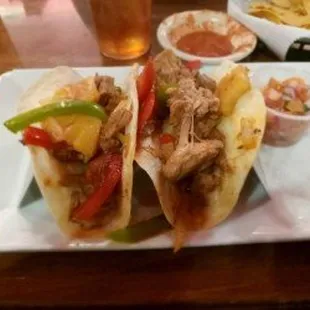 Hawaiian pork tacos.