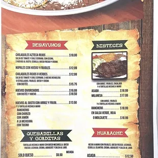 Menu 2022-2023