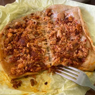 Supposed to be a chicken quesadilla, it not!