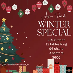Special 
**only valid for December and January **