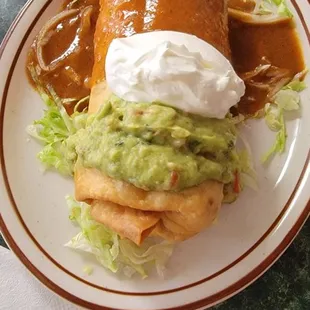 Chimichanga wet, husband loved it... didn't even get to taste it lol