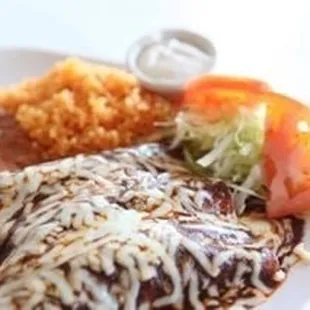 Mole enchiladas