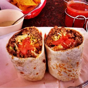 Beef and Chourizo Burrito