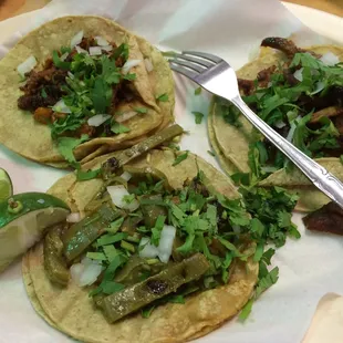 Three perfect tacos