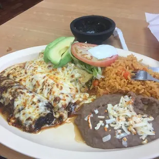 Three enchiladas
