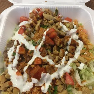 Burrito bowl with chicken