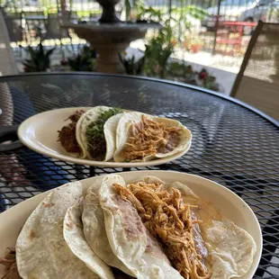 Tacos on the patio