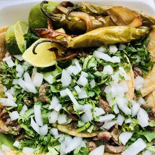 mexican food in a styrofoam container