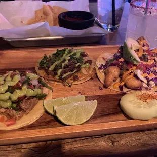 Carnitas Taco, Asada Taco, Ensenada Pescado