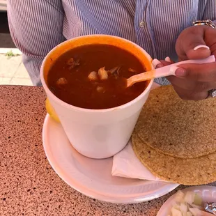 Posole is what my wife has.