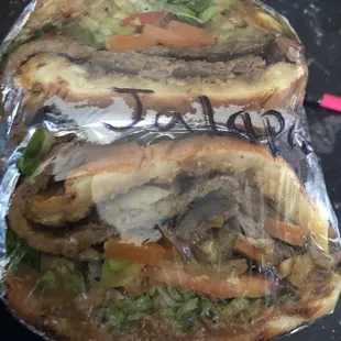 Asada torta w jalapeño 10/10