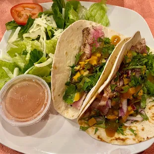 Seared Tuna Tacos, from the Lunch Menu.