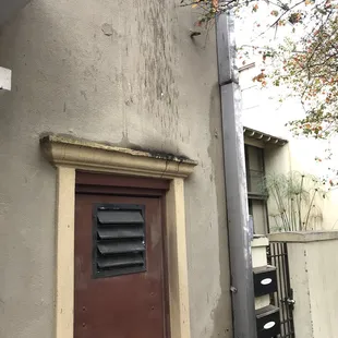 outside