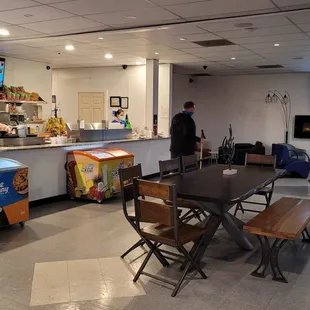 Large central table for groups - once COVID passes