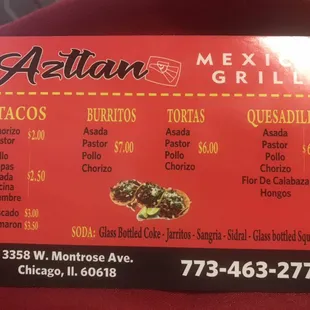 Mexican taqueria